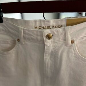 Michael Kors Cream Skinny Ankle Jeans